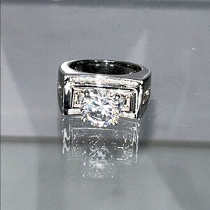 NWOT Sterling Silver CZ Designer Ring - Bohemian Boho